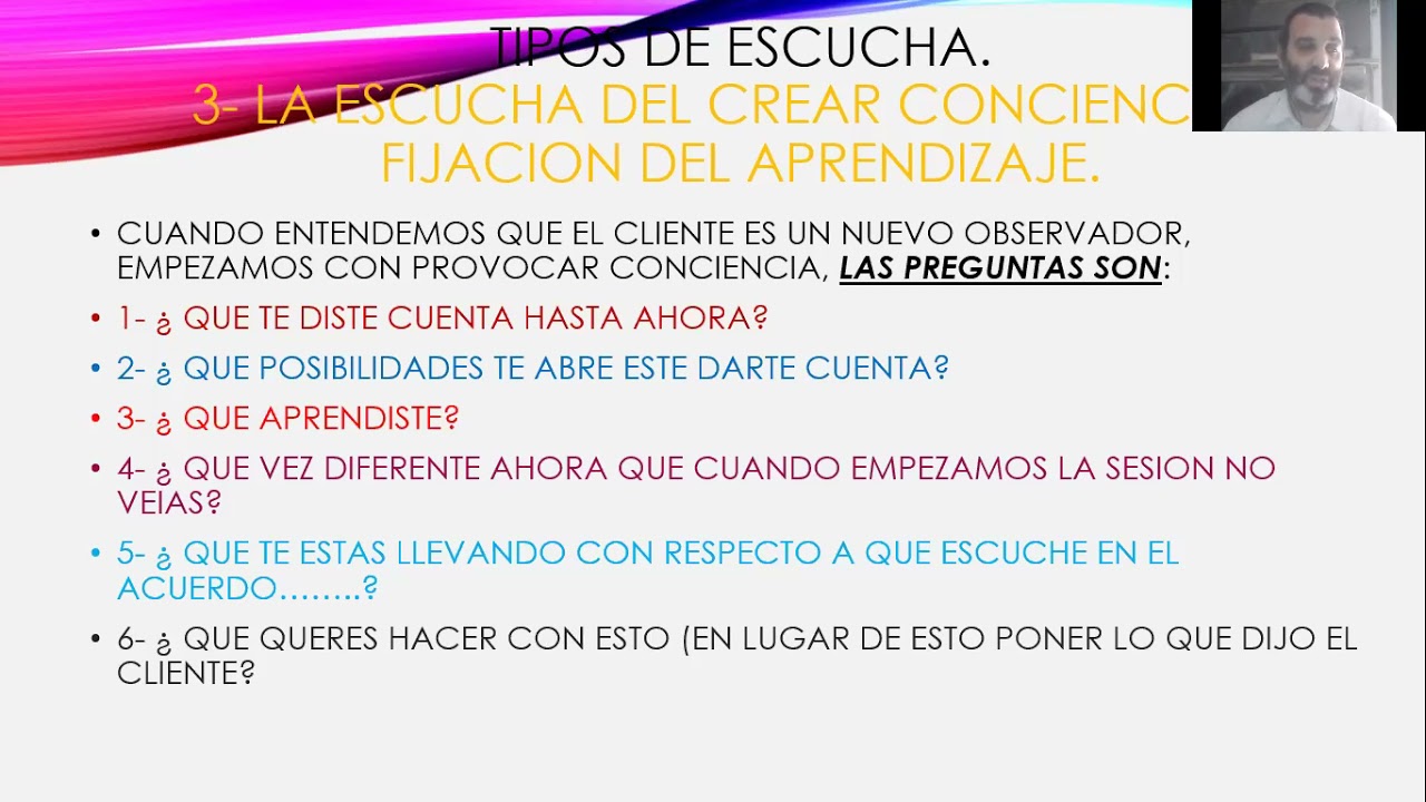 3/4 Paso a paso de una sesion de coaching- Provoca Conciencia-