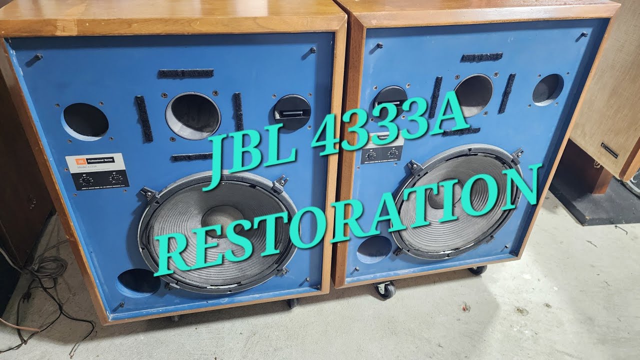 JBL 4333A MONITOR SPEAKERS RESTORATION