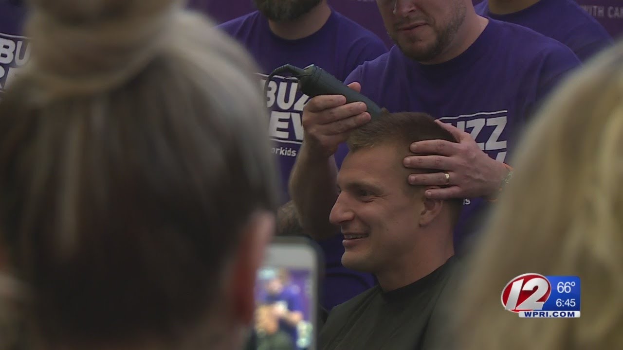Gronk shaves it off to benefit kids with cancer