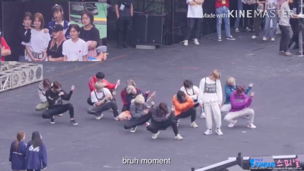 Red Velvet reaction to Seventeen - Fear (rehearsal)