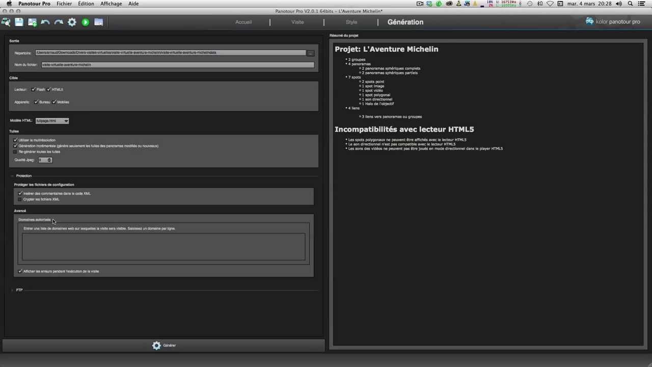 Tutoriel Panotour Pro 2 (7/8) : générer la visite virtuelle