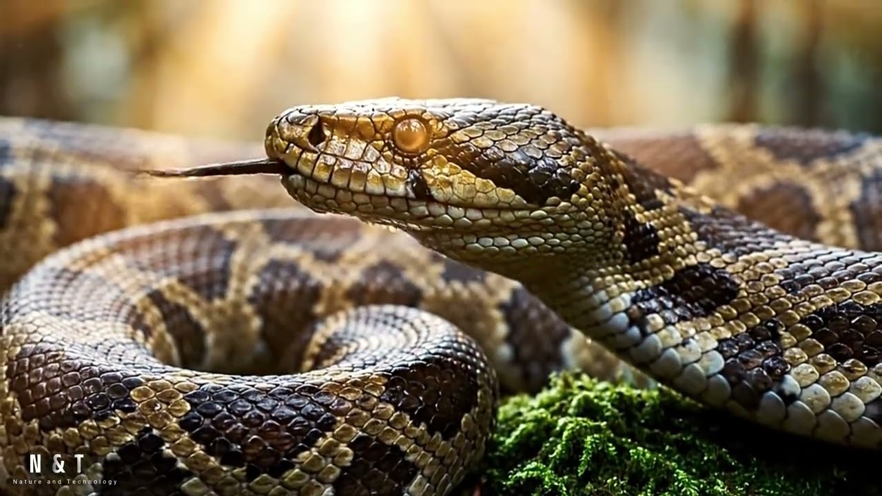 Massive Python vs. Bird: Shocking Predation in the Jungle