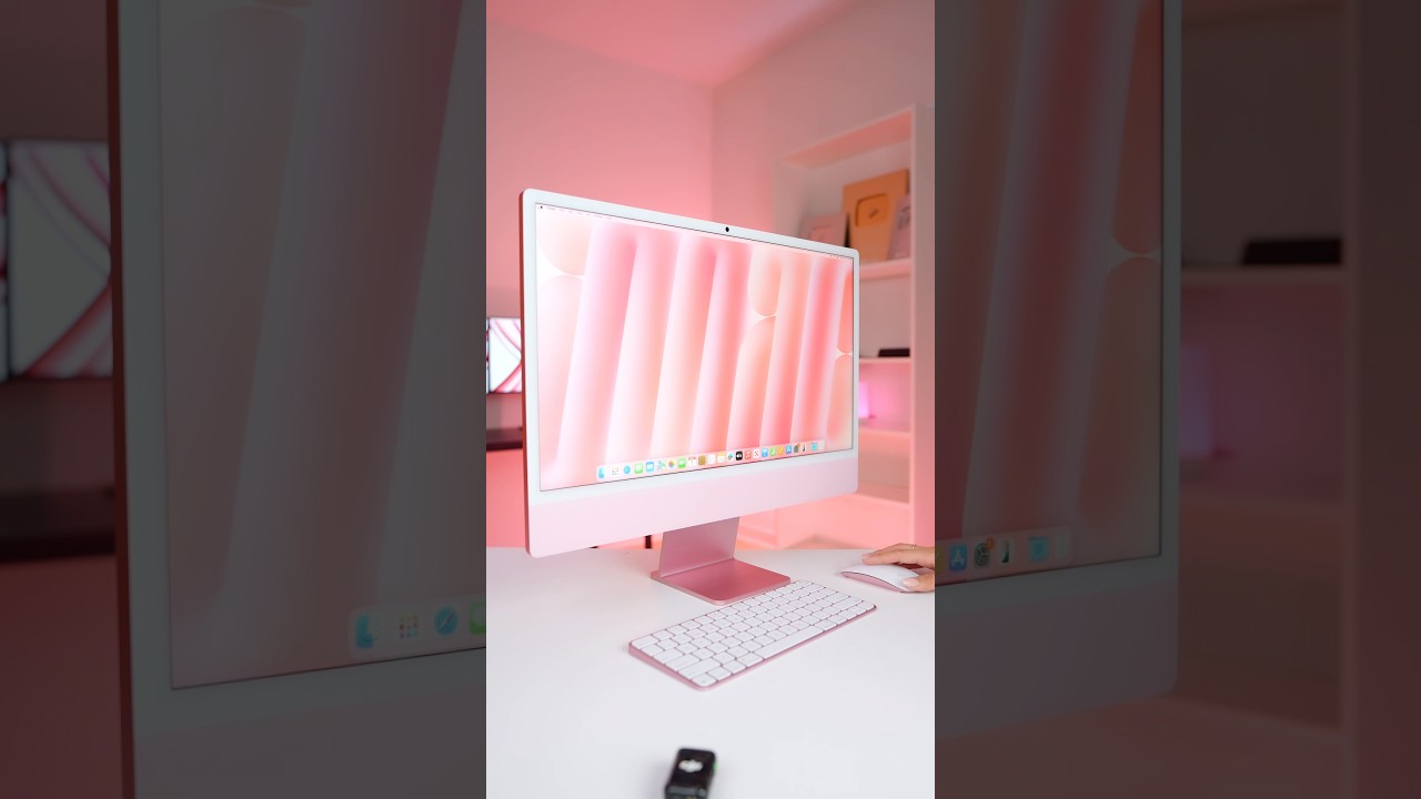 the NEW pink  iMac 🖥️ 💕