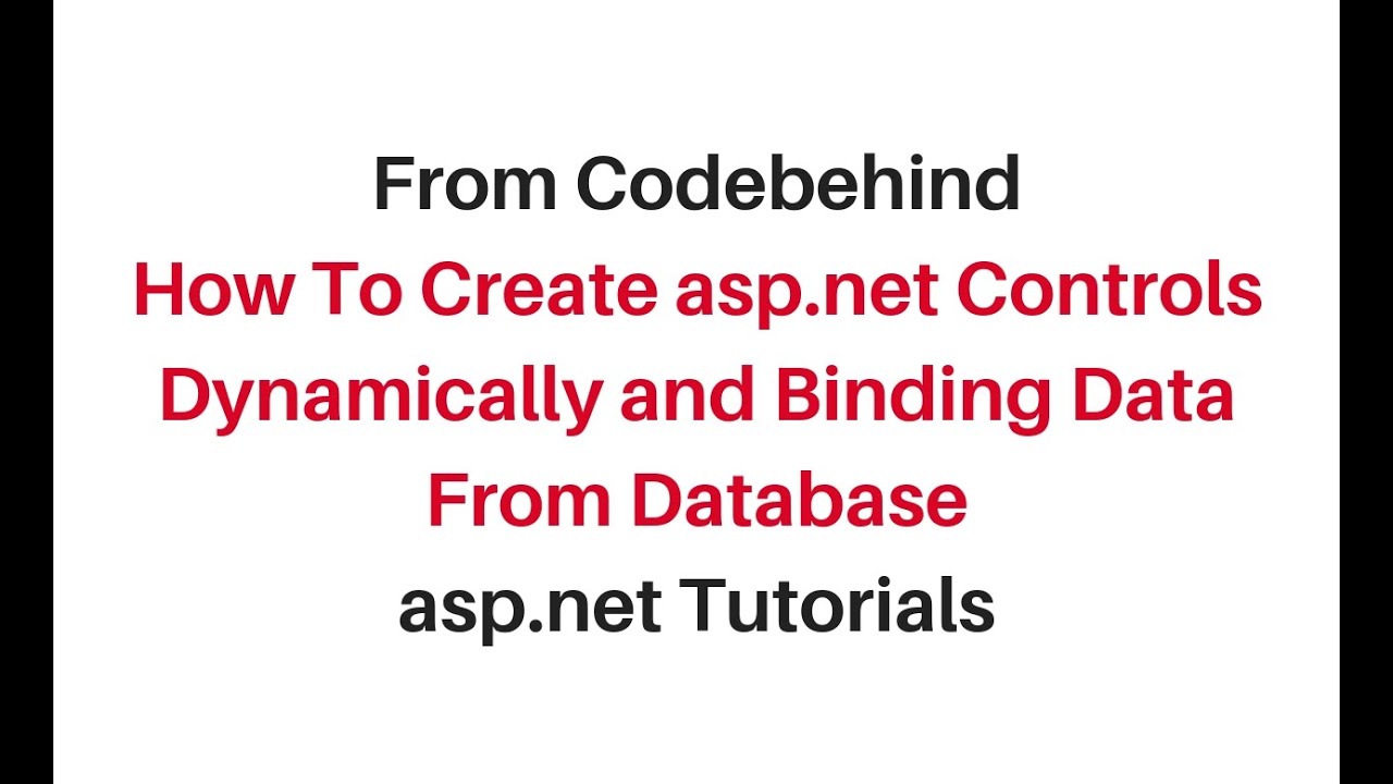 how to bind control gridview dynamically in asp.net using c# 4.6