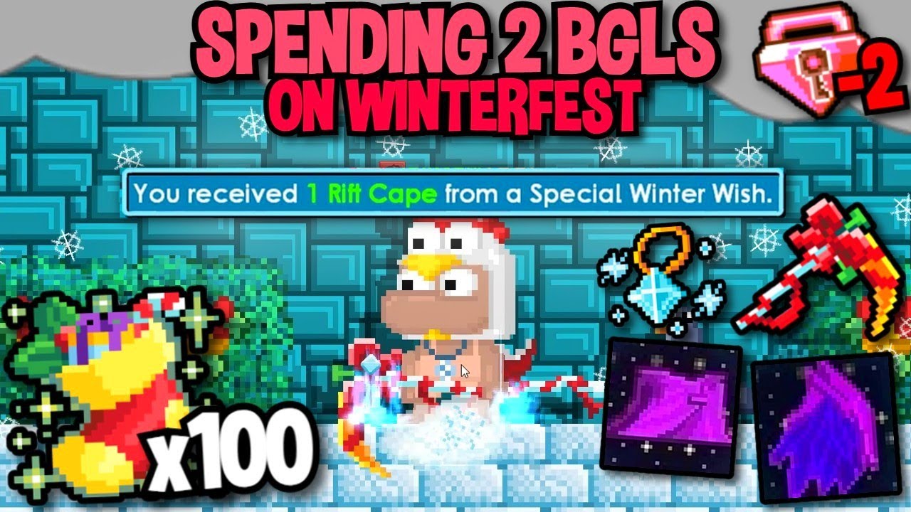 THIS IS HOW I SPENT 2 BGLS ON WINTERFEST IN GROWTOPIA...