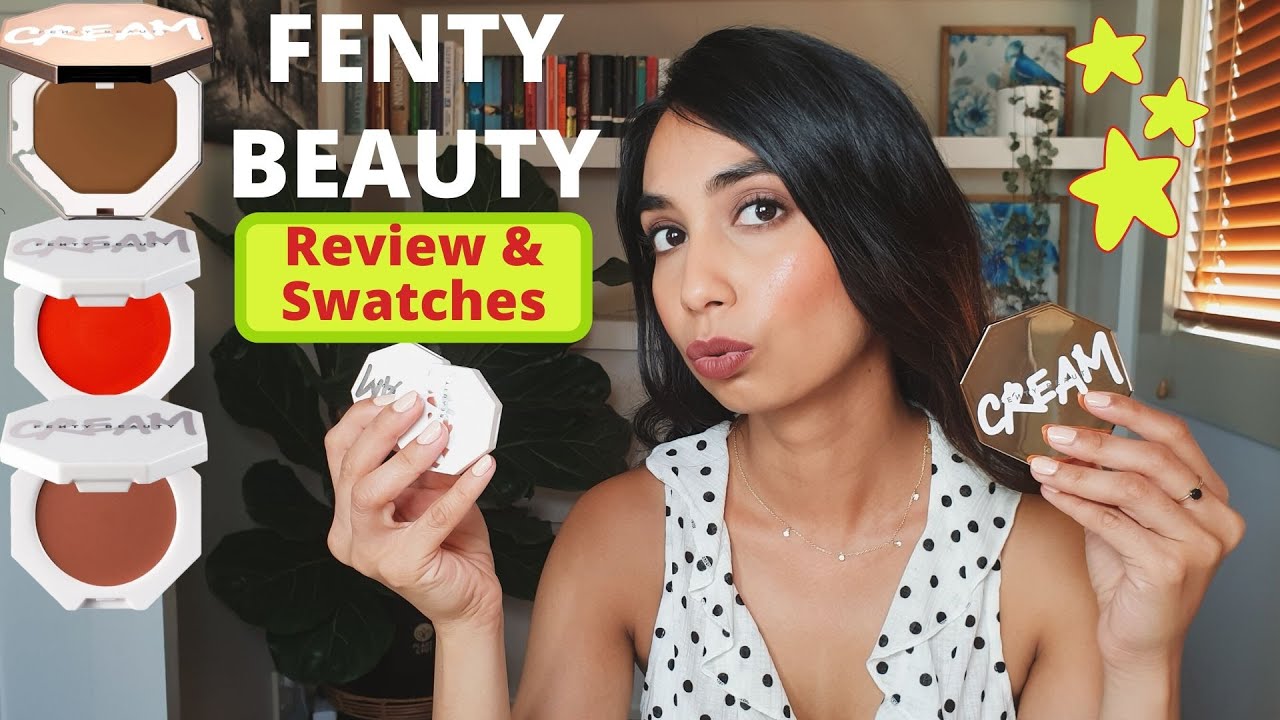 Fenty Cheeks Out Freestyle Cream Blush & Cream Bronzer on Brown/Medium/Indian Skin