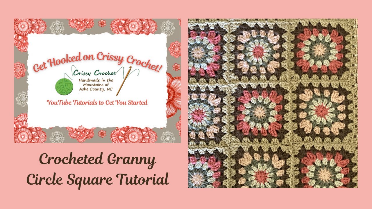 How to Crochet a Granny Circle Square | Crissy Crochet