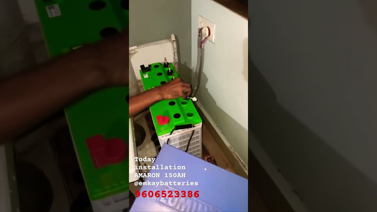 TODAY INSTALLATION 😍  #amaronbattery 🔋🔋🔋@emkaybatteries  9606523386