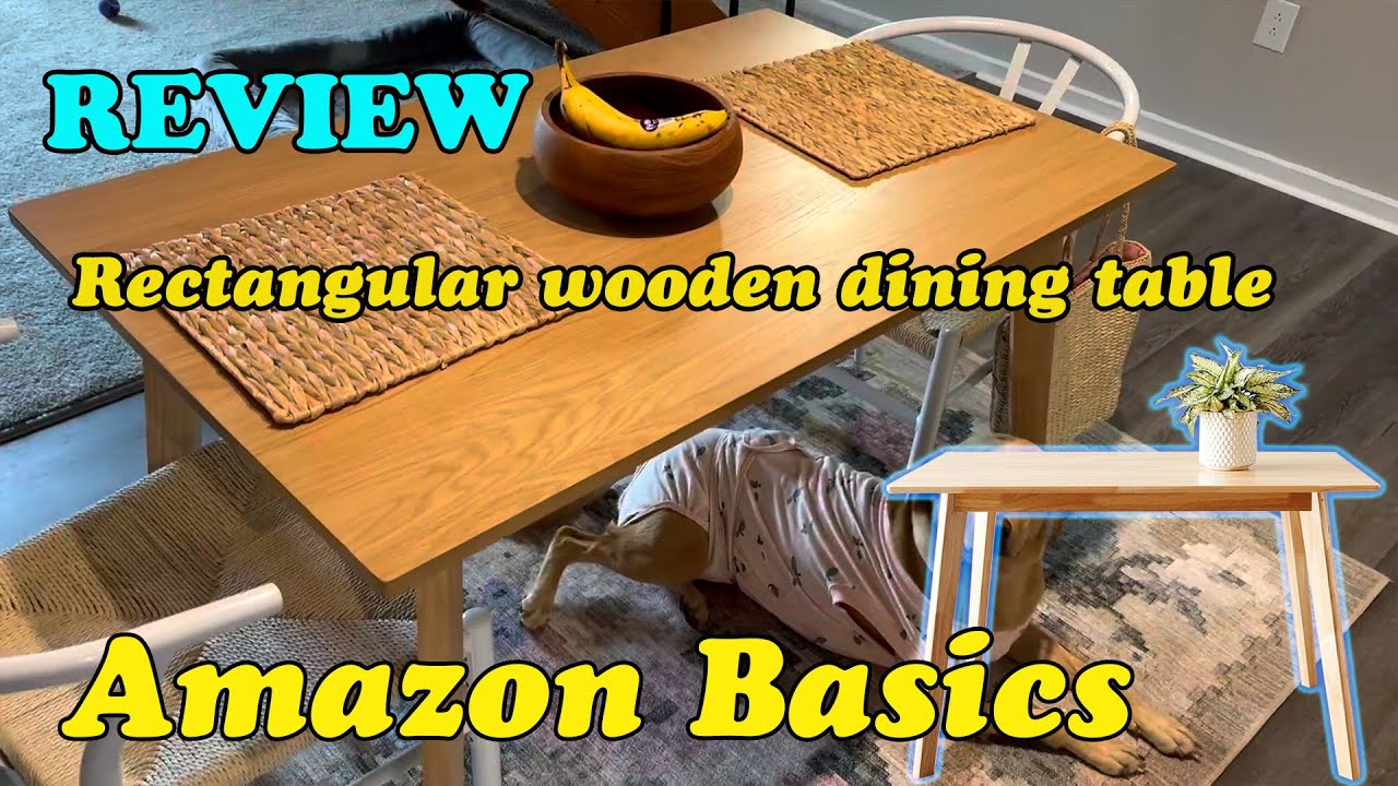 Amazon Basics Solid Wood Dining Table Review | Best Budget Kitchen Table 2025?