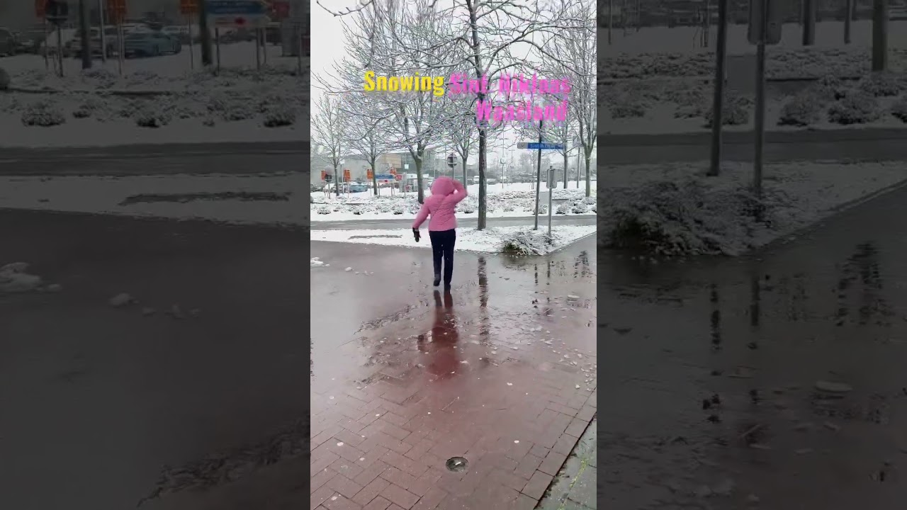 Snowing in #belgium #europe #filipinoabroad #flanders