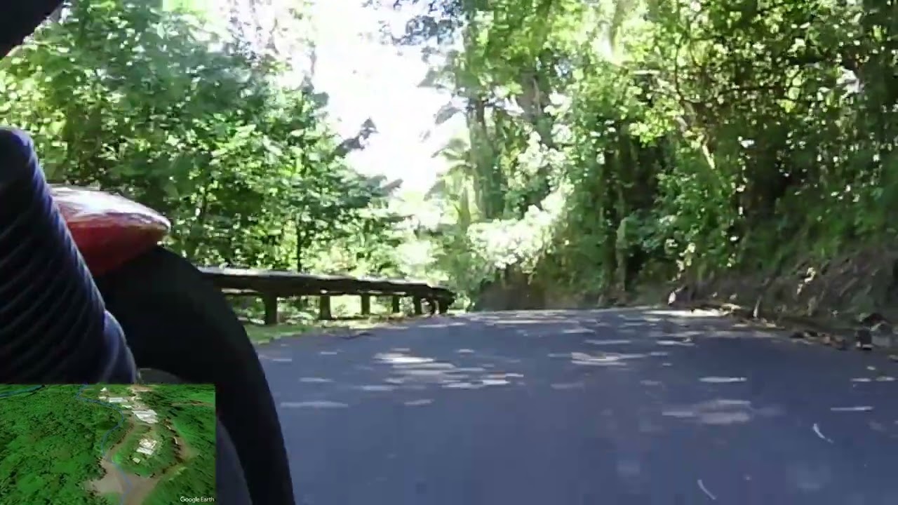 Motorcycle Sidecar POV Tour Masefau to Sailele, Eastern District, Tutuila Island, American Samoa