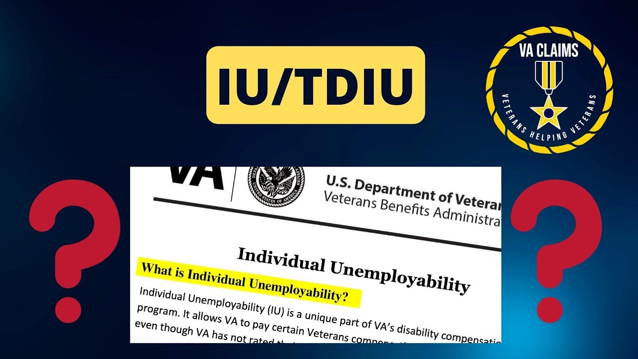 What is IU/TDIU and What it is Used for