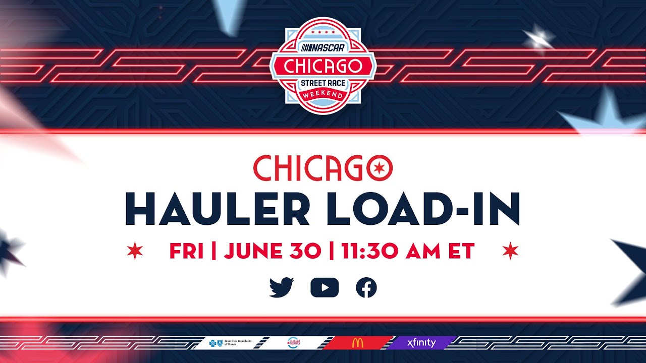 Live: NASCAR Cup Series haulers load into Chicago Street Course