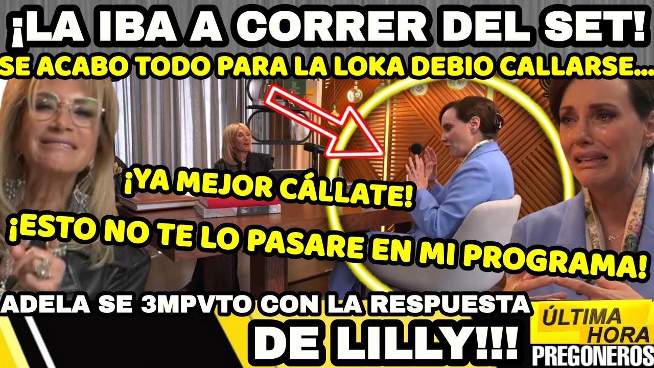 ¡ADELA IBA A CORRER A LILLY DEL SET!