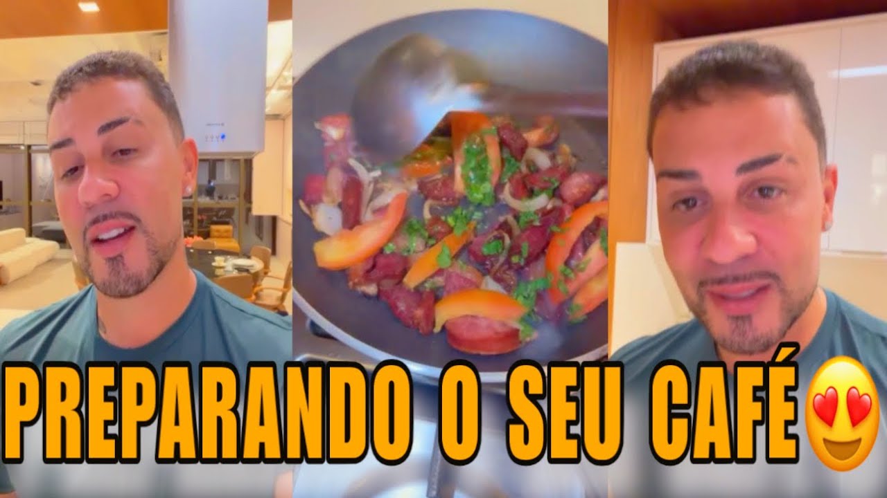CARLINHOS MAIA ESTÁ SOZINHO E PREPAROU SEU PRÓPRIO CAFÉ DA NOITE😍🥹