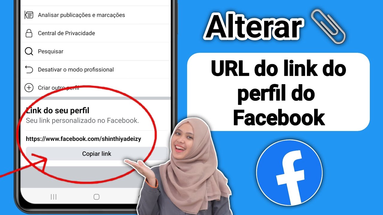 Como alterar o URL do link do perfil do Facebook - 2024
