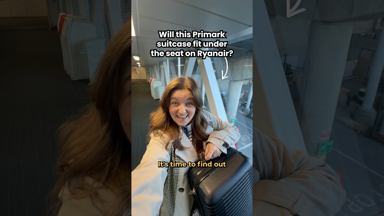 Czy ta walizka Primark zmieści się pod siedzeniem w samolocie Ryanair?