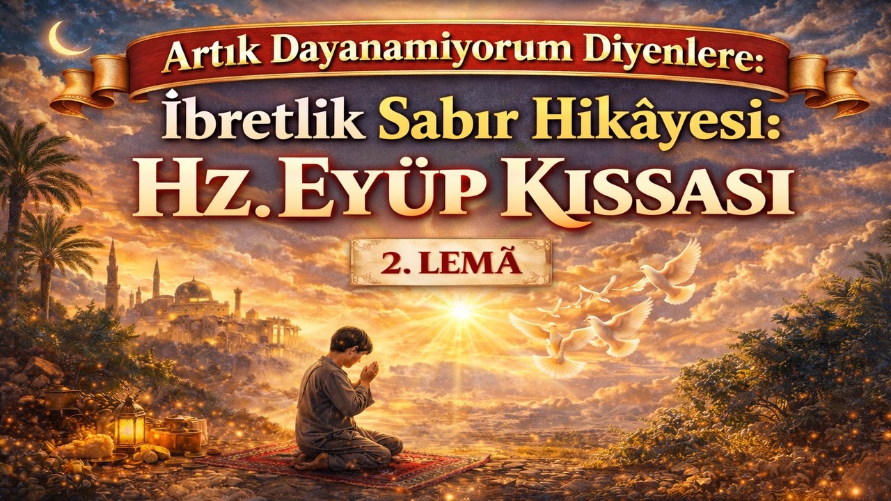 “Artık Dayanamıyorum Diyenlere: İbretlik Sabır Hikayesi :Hz. Eyüp(A.S.) Kıssası ” | 2. LEMÂ