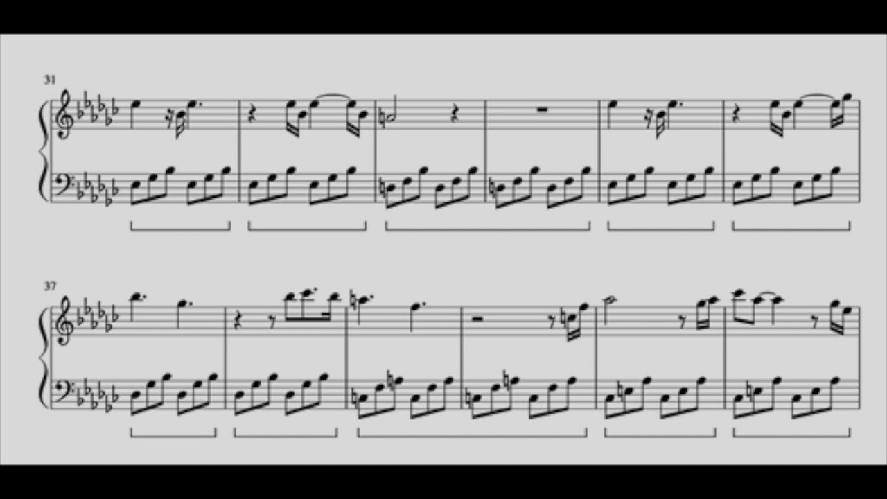 Luigi's Mansion 3: The Great Stage, Auditorium, piano sheets