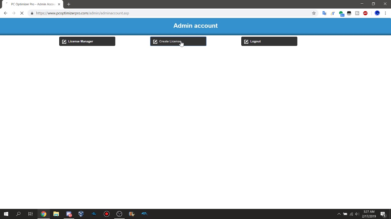 PC Optimizer Pro Admin Panel