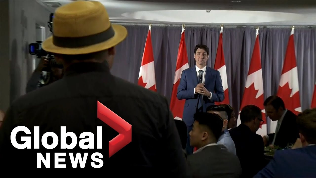 Indigenous pipeline protester confronts Trudeau, calls PM a 'weak leader'