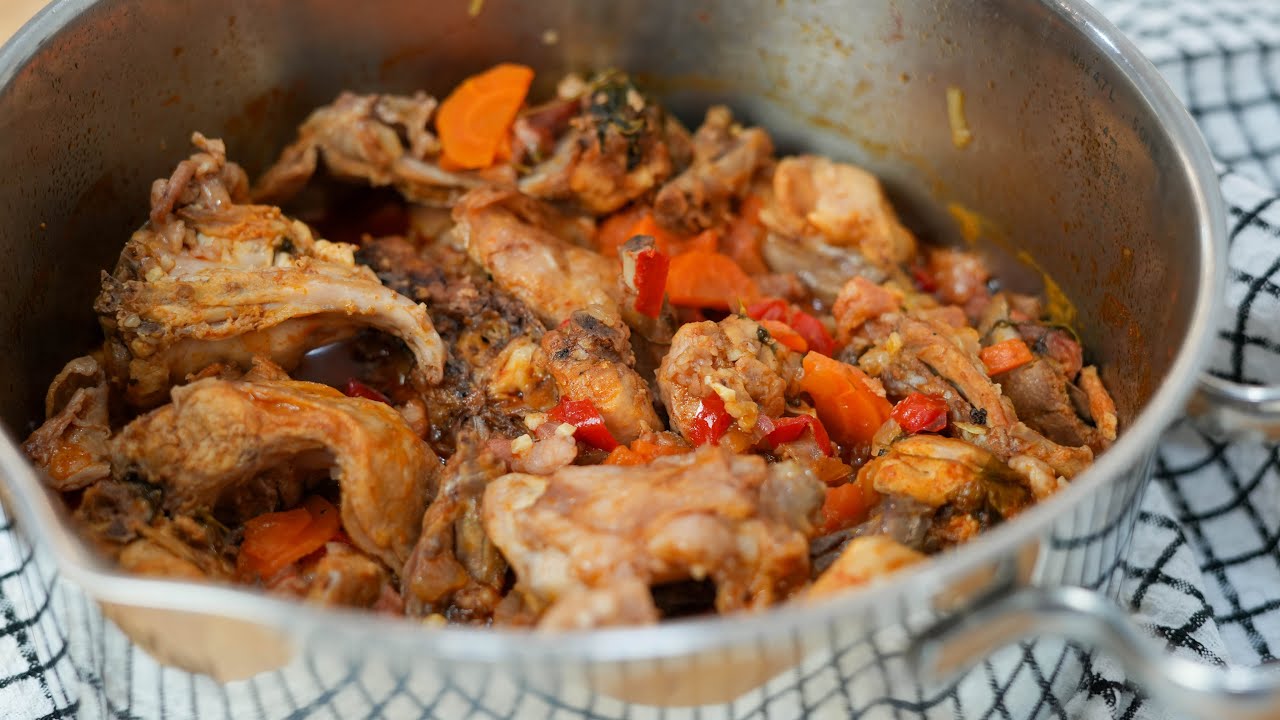 Receita de Coelho Estufado à Portuguesa