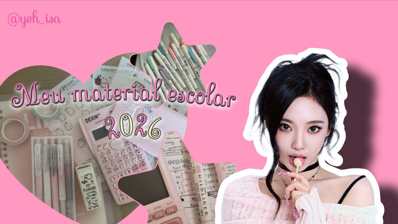 ♡ tour pelo meu material escolar 2k26 ! 