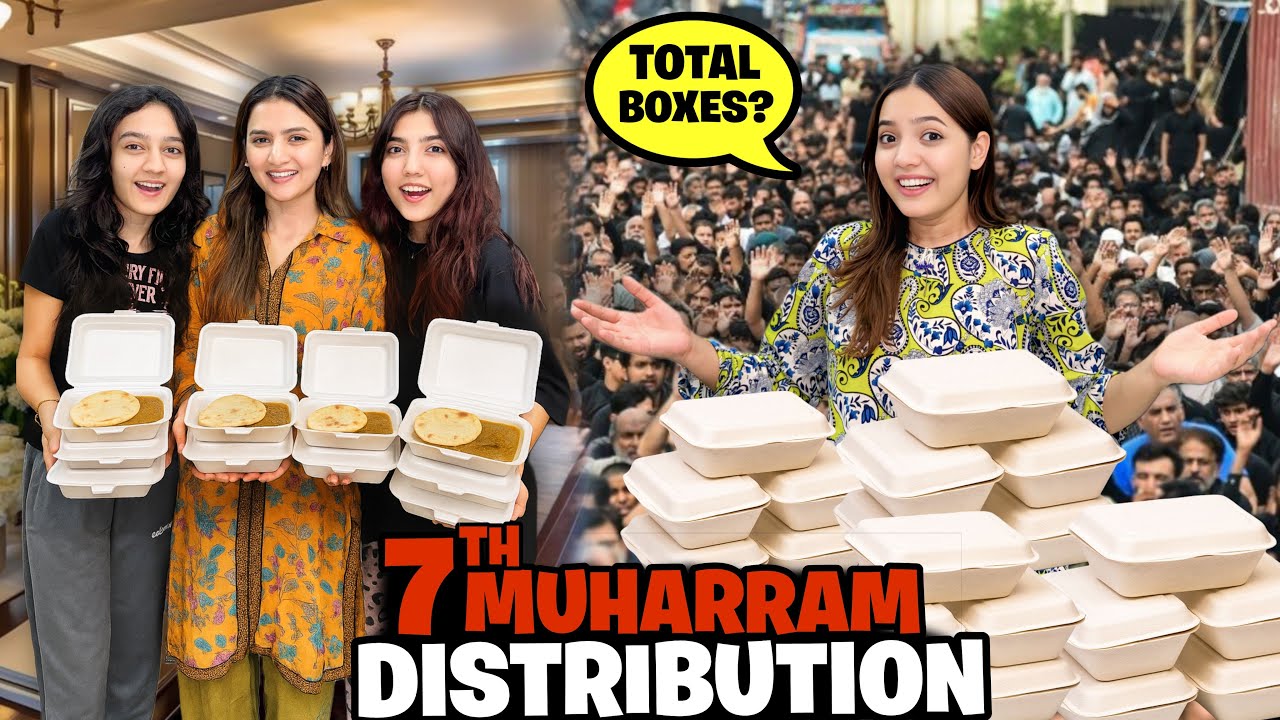 7th Muharram Food Distribution Kardi😇♥️|Zainab Adopted Bhen Hai?😰|Rock Chocolate Prank🤣|Sistrology
