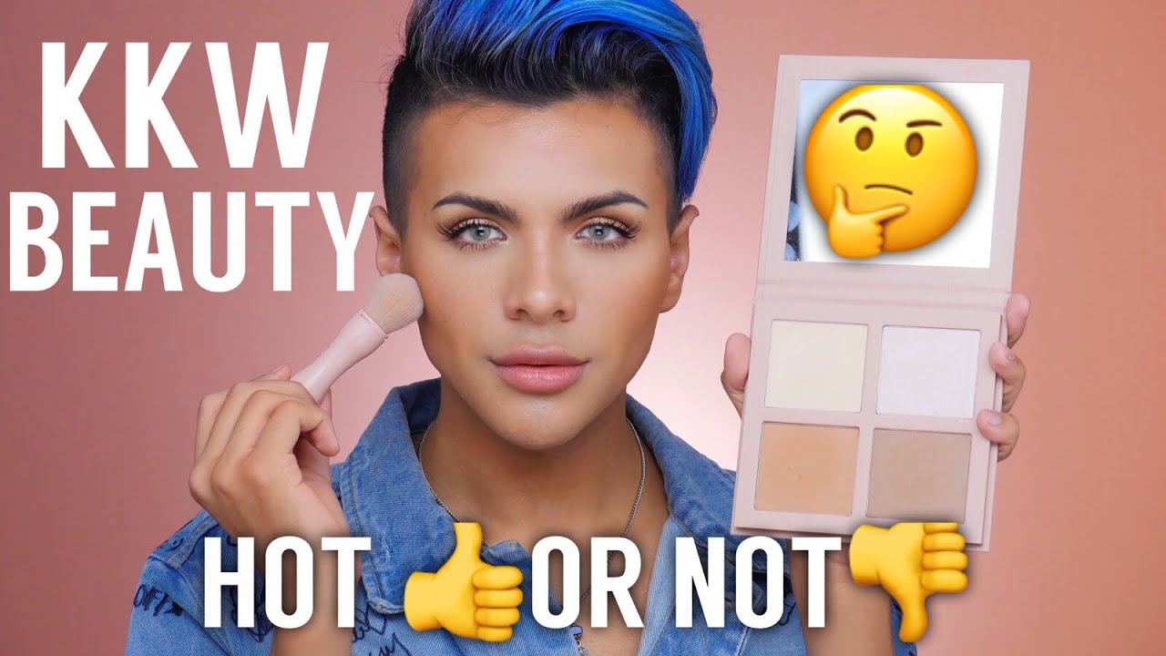 KKW Beauty Powder Contour & Highlight First Impressions & Swatches | Gabriel Zamora