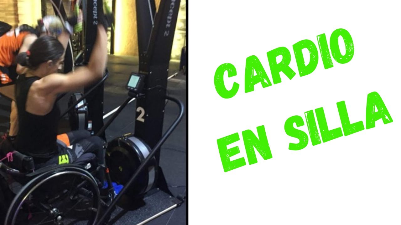 🟢Cardio en SKIERG de Concept👨‍🦽Ejercicios en SILLA. Entrenamiento para discapacitados (Hiit)