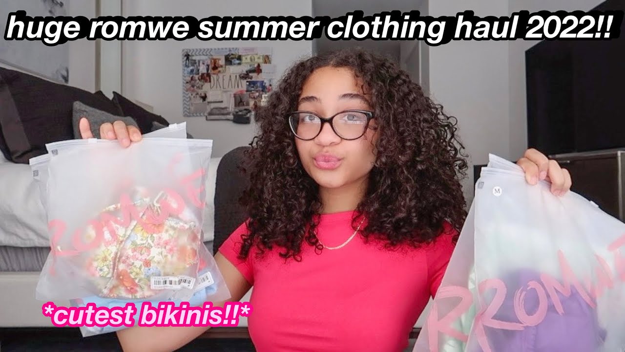 HUGE ROMWE SUMMER CLOTHING HAUL 2022!! *it's summer time!!*