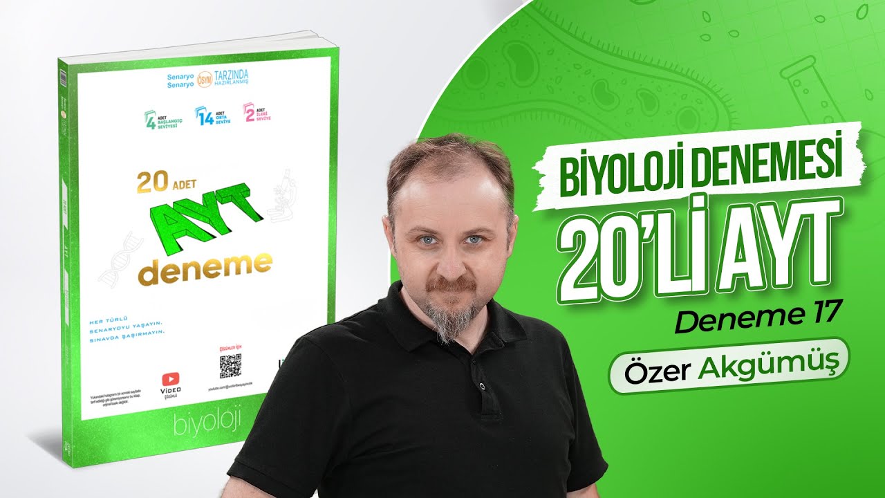 FEN BİLİMLERİ AYT 20'Lİ BRANŞ DENEMELERİ BİYOLOJİ DENEMESİ- 17 (2025)