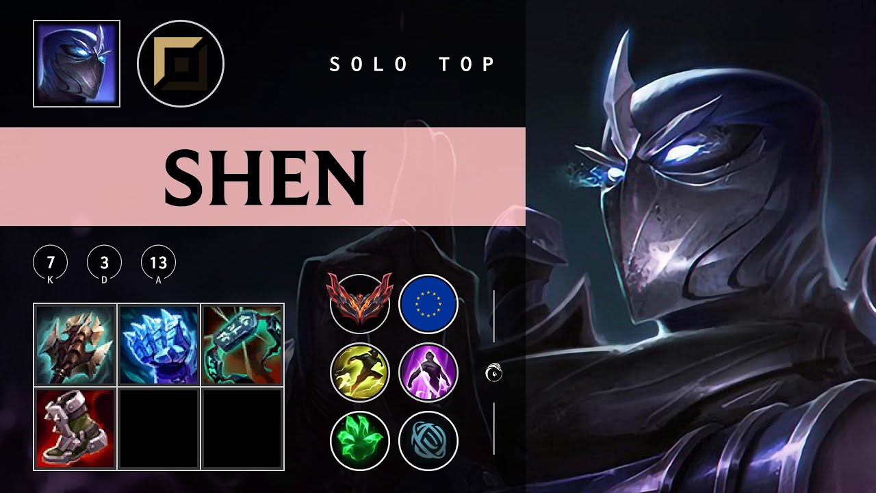 Shen Top vs Zaahen - EUW Grandmaster Patch 25.24