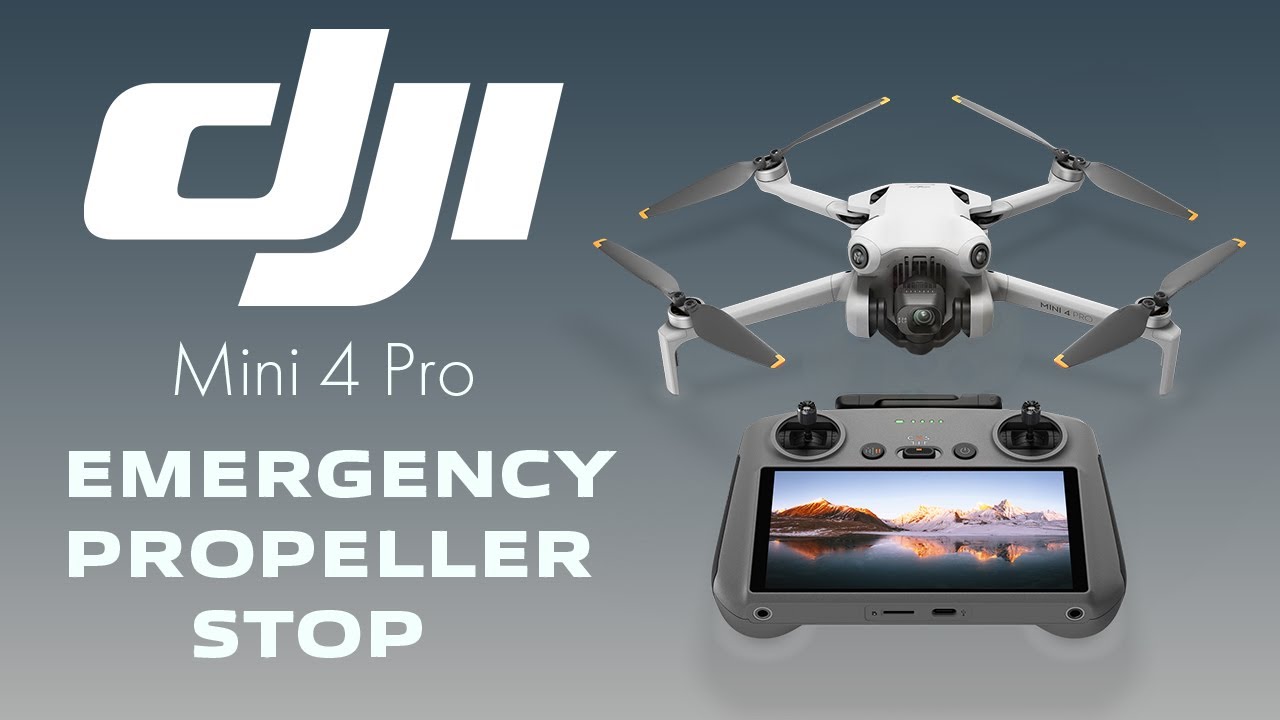 DJI Mini 4 Pro Emergency Prop Stop Tutorial and Demonstration