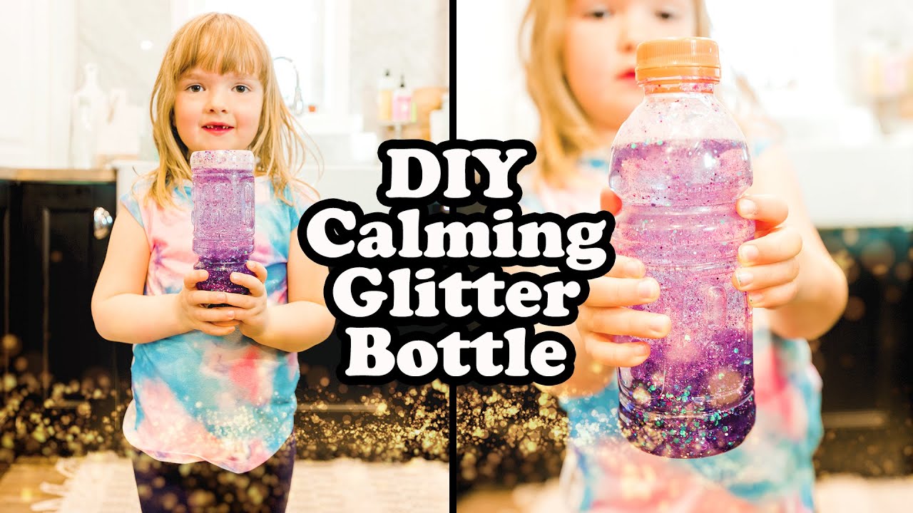 EASY DIY GLITTER BOTTLE to calm you!