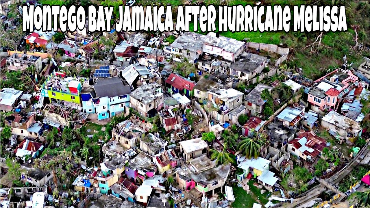 Montego Bay na Jamajce po huraganie Melissa | Oszałamiające ujęcia z drona przedstawiające skutki...