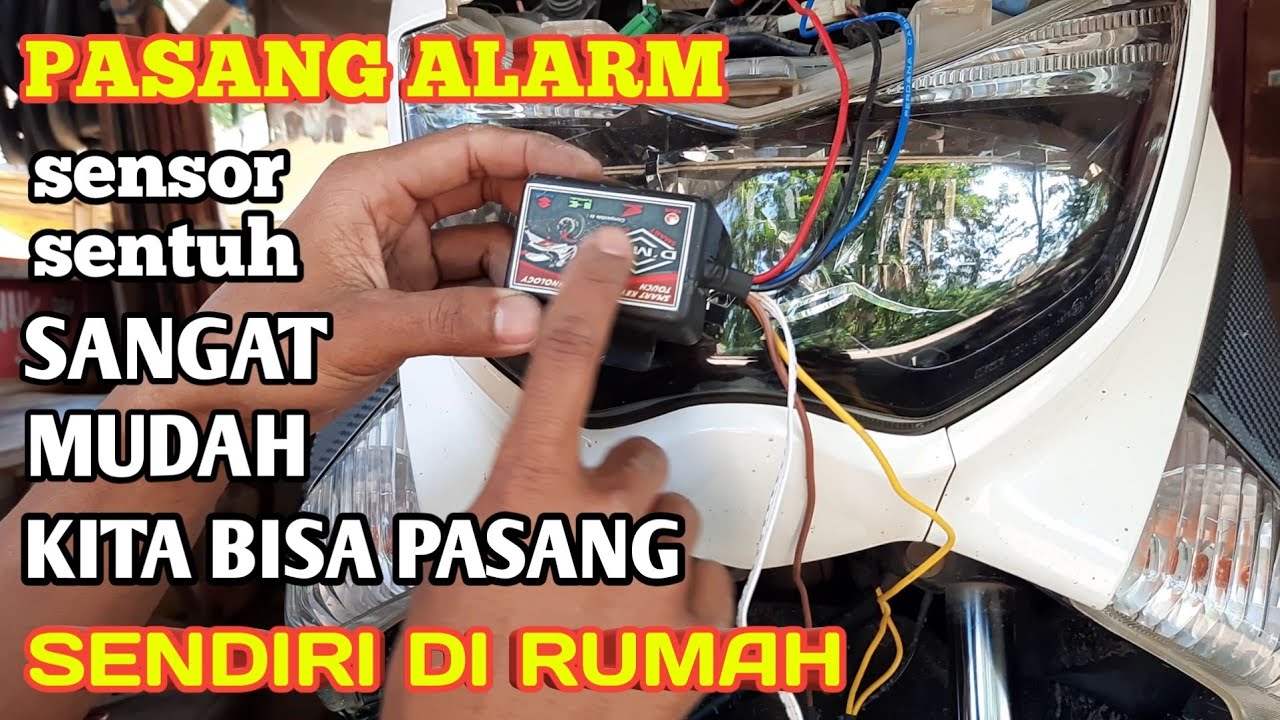 Tutorial cara pasang alarm sensor sentuh yamaha NMAX//wahyu bs bintang