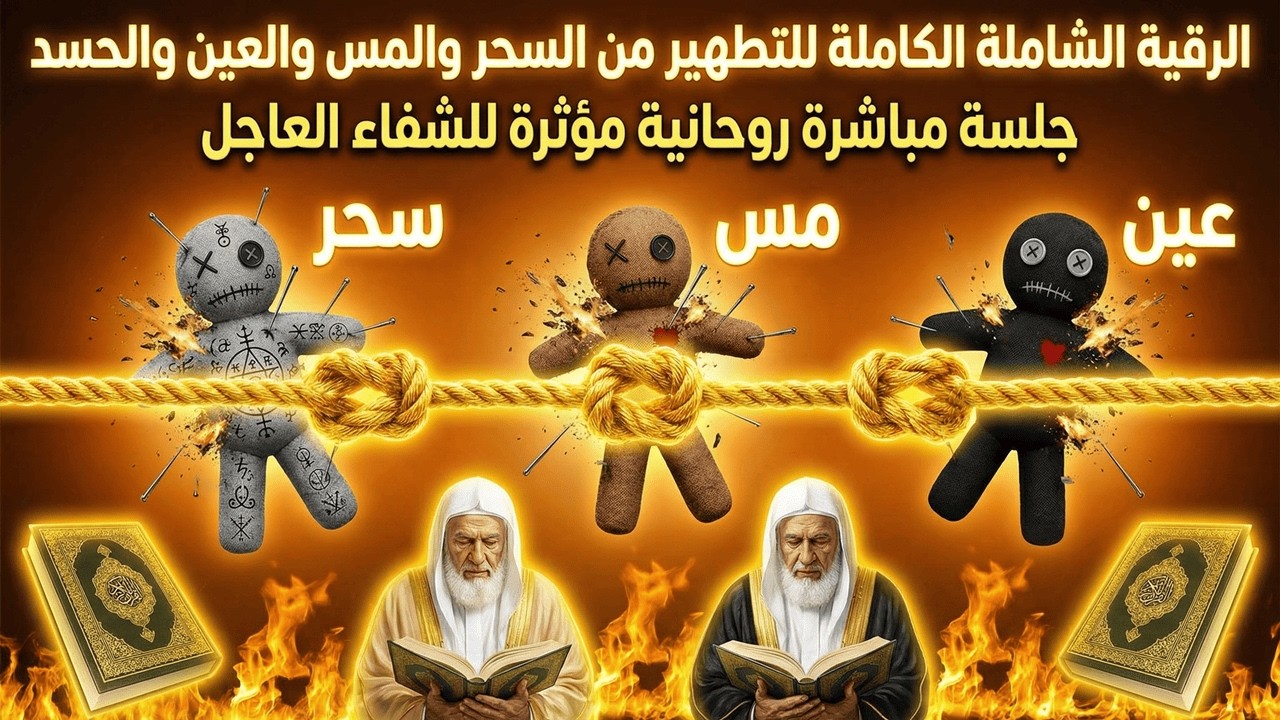 الرقية الشاملة الكاملة للتطهير من السحر والمس والعين والحسد جلسة مباشرة روحانية مؤثرة للشفاء العاجل