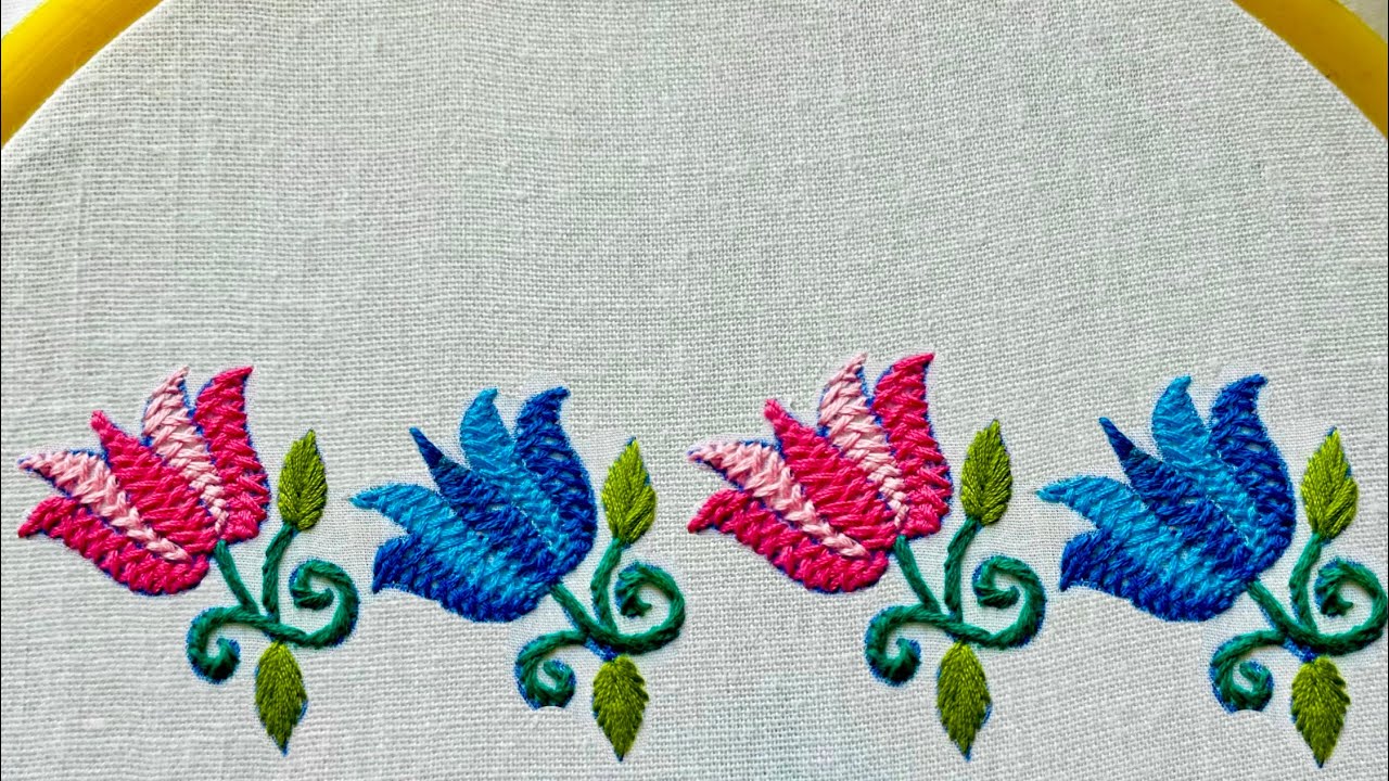 Amazing Hand Embroidery Design, Embroidery Tutorial, Flowers Design