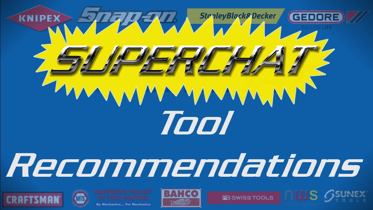 The Snap-on Junkie and Garnett tools do recommendations. Part Two