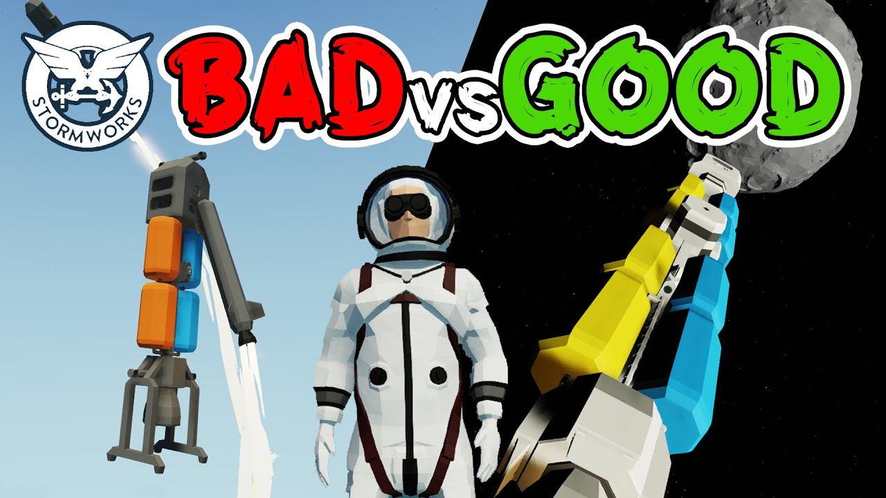 Bad Vs. Good - Space - Going to the Moon!!! - Stormworks