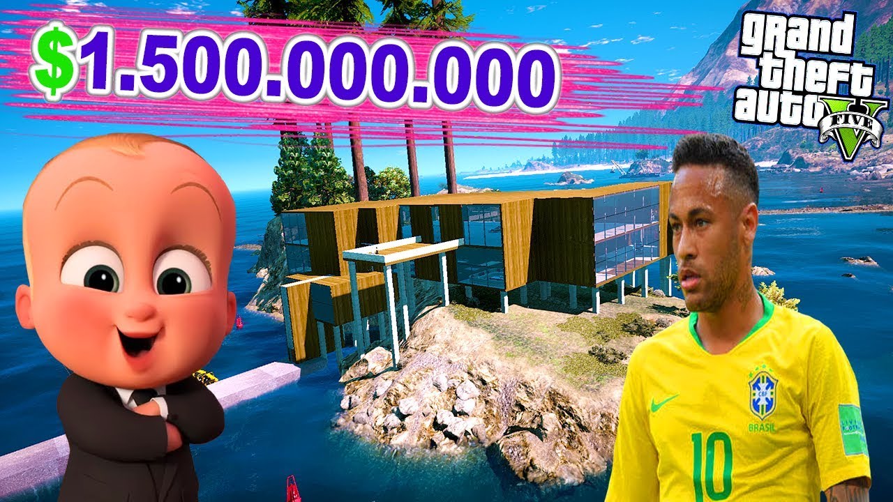 NEYMAR'A DÜNYANIN EN LÜKS VİLLASINI SATTIM! - GTA 5 BEBEK EMLAKÇI MODU