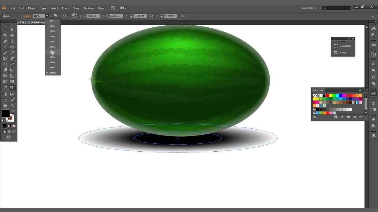 Create a Watermelon in Adobe Illustrator CS6