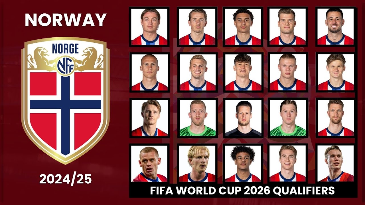 NORWAY OFFICIAL SQUAD, FOR FIFA WORLD CUP QUALIFIERS 2026 ||Dresoccer