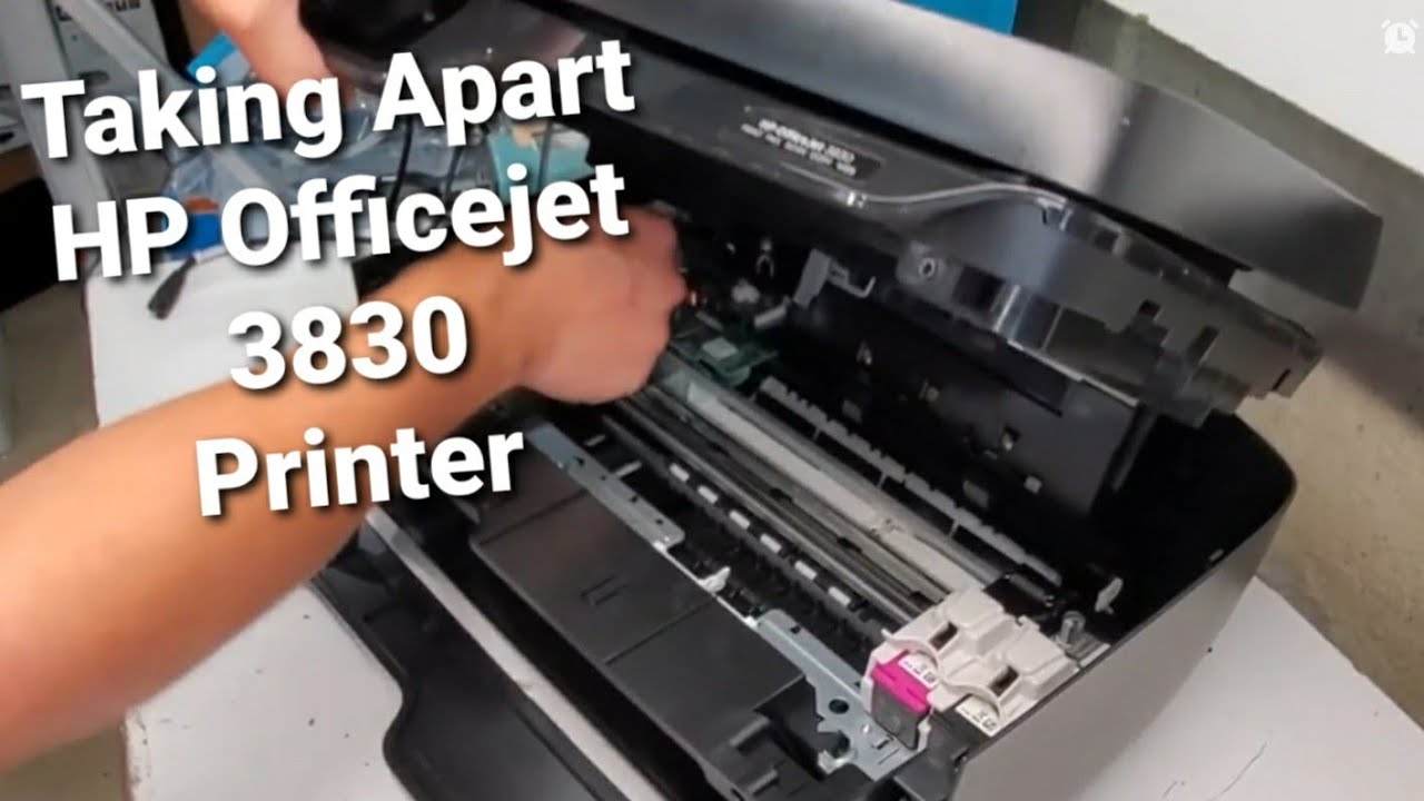 How to take apart HP Officejet 3830 Printer for Parts or To Repair - Disassembly