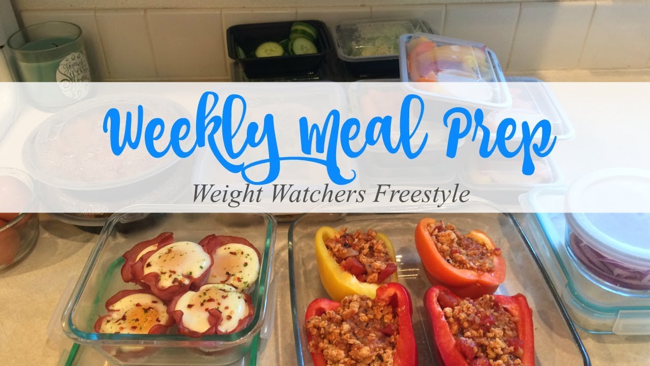 Weekly Meal Prep | Weight Watchers Freestyle | Breakfast, lunch, snack, dinner and dessert prep!
