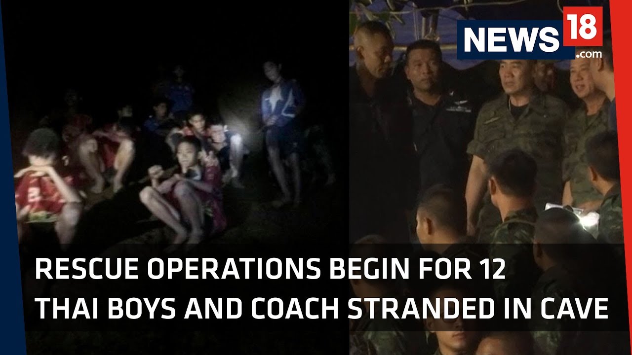 Thailand Cave Rescue |  Rescue Operations Begin for 12 Thai Boys and Football Coach