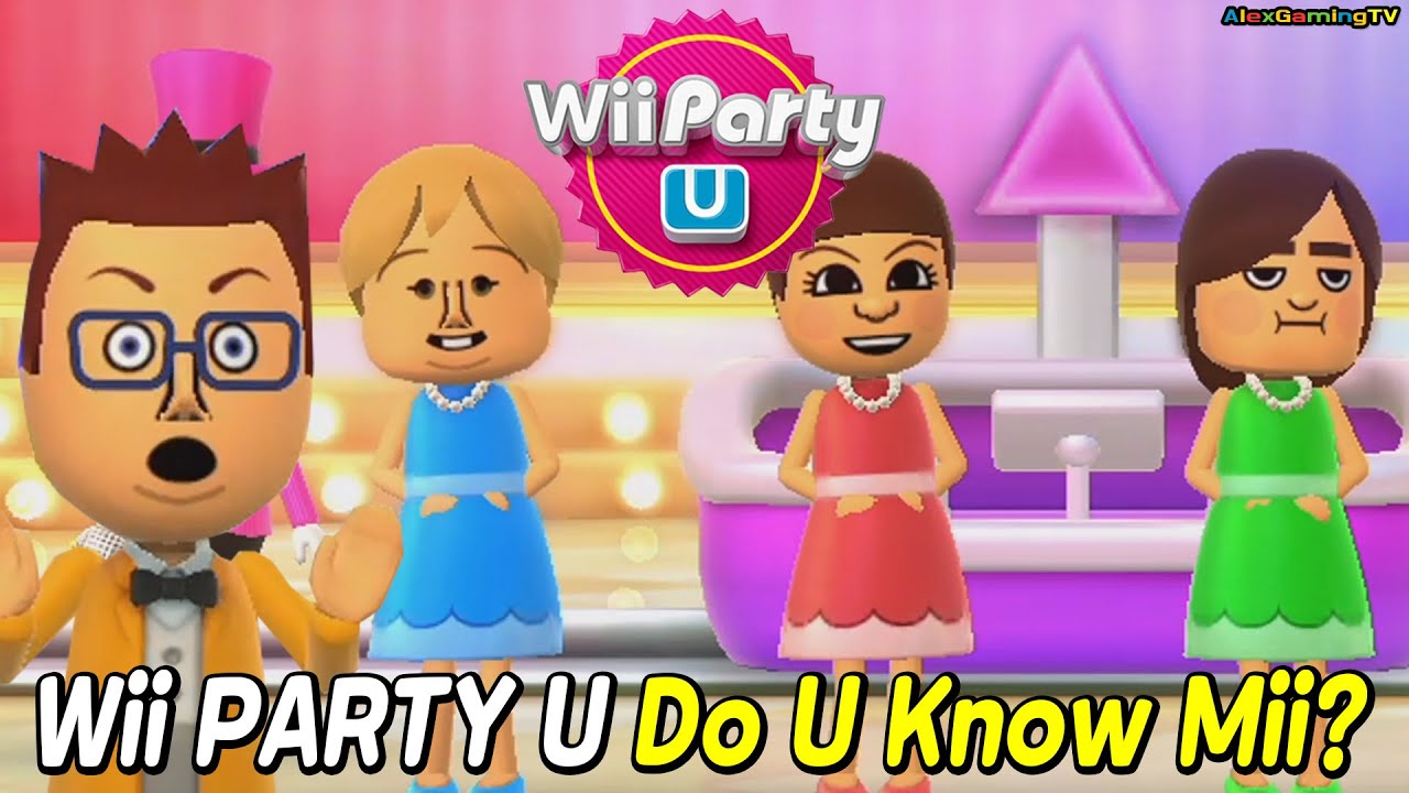 Wii Party U - Do U Know Mii? What Do They Think You Are? (Megan vs Pian-Pian vs Hiromi vs Oscar)
