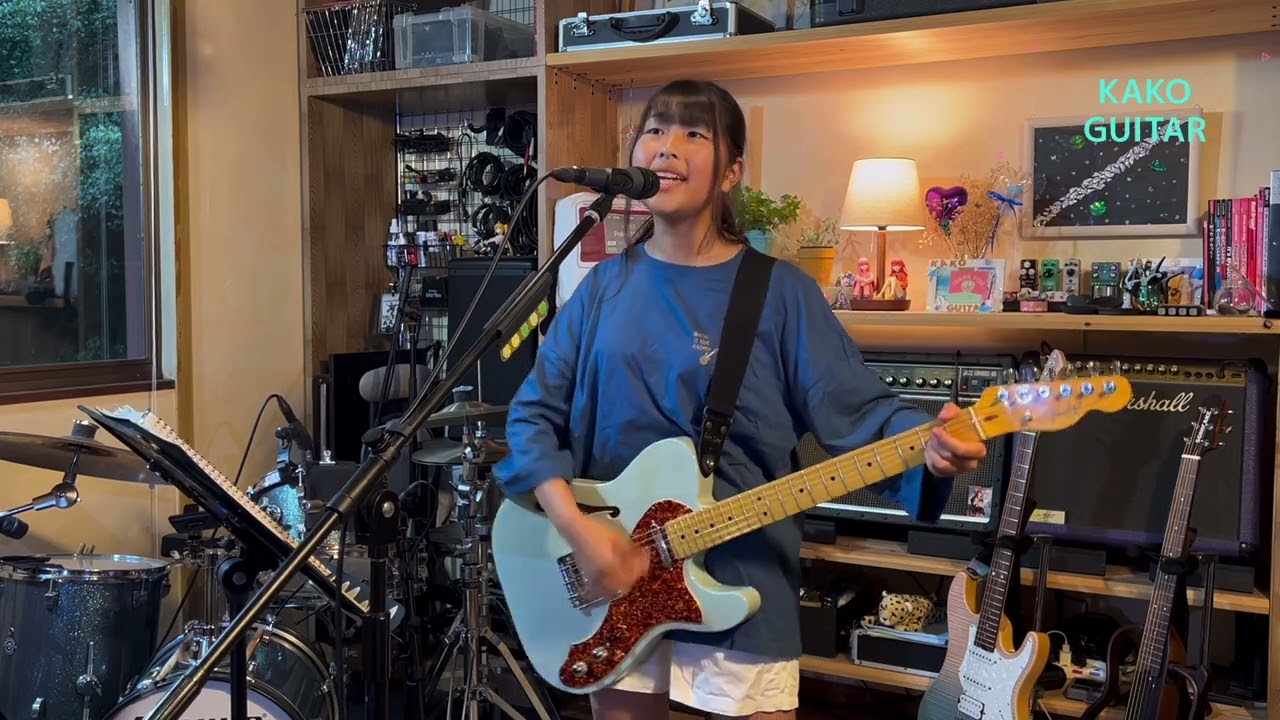 残痕字 / MyGO!!!!!(BanG Dream! ) 【エレキギター弾き語り】♱໒꒱ KAKO GUITAR ໒꒱♱ 13歳中1