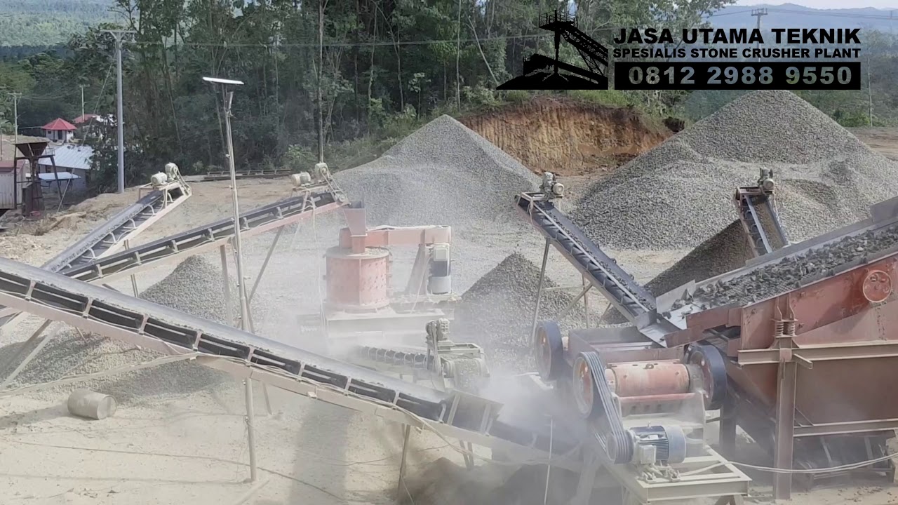 STONE CRUSHER ATAU PEMECAH BATU KAPASITAS 100 TON - 80 TON / JAM . 081229889550